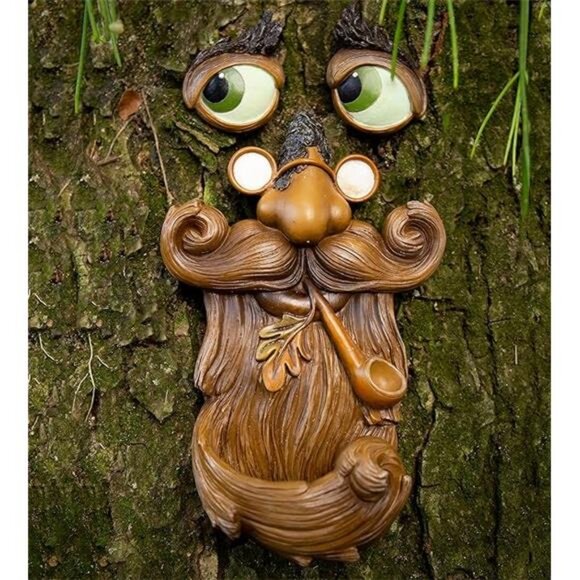 Tree Faces Decor Outdoor – Tree Hugger Yard Art Garden Decoration – Bird Feeders - Picture 6 of 6